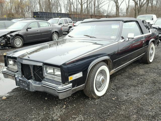 1G6EL6781FE662664 - 1985 CADILLAC ELDORADO B BLACK photo 2