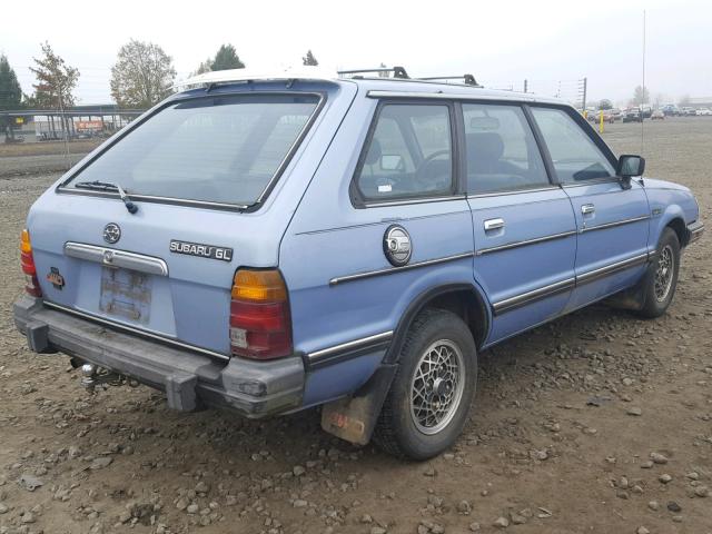 JF2AM53BXEE446560 - 1984 SUBARU GL 4WD BLUE photo 4