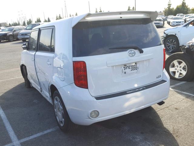 JTLKE50E091067146 - 2009 TOYOTA SCION XB თეთრი ფოტო 3