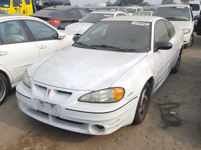 1G2NW12E34C184166 - 2004 PONTIAC GRAND AM G WHITE photo 2