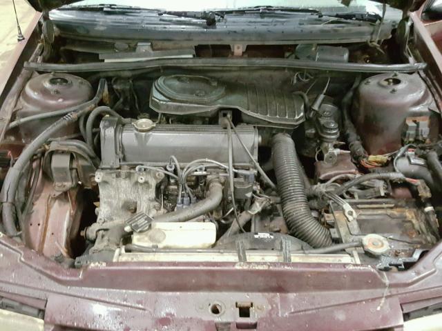 1B3XP64KXPN649134 - 1993 DODGE SHADOW ES MAROON photo 7