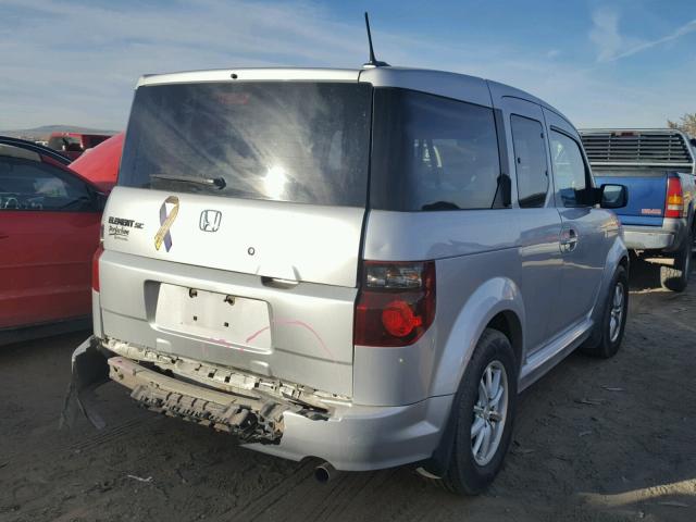 5J6YH18958L008636 - 2008 HONDA ELEMENT SC SILVER photo 4