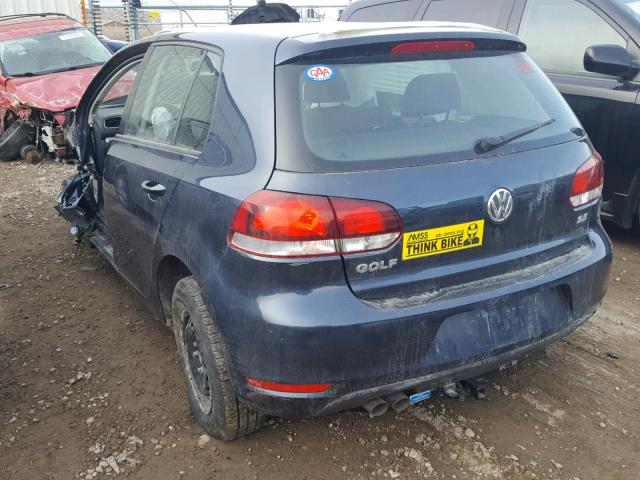 WVWCA7AJ5DW118980 - 2013 VOLKSWAGEN GOLF 蓝色 照片 3