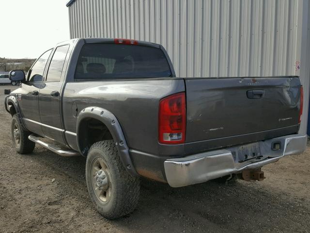 3D7KU28CX4G241191 - 2004 DODGE RAM 2500 S GRAY photo 3