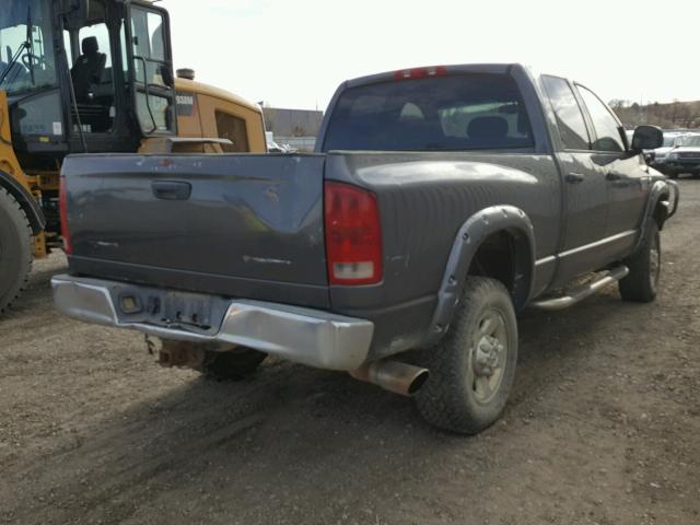 3D7KU28CX4G241191 - 2004 DODGE RAM 2500 S GRAY photo 4