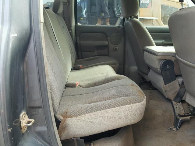 3D7KU28CX4G241191 - 2004 DODGE RAM 2500 S GRAY photo 6