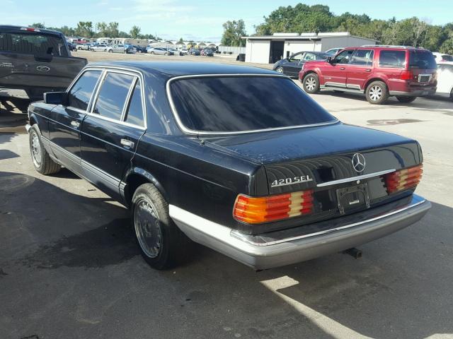 WDBCA35E0LA510166 - 1990 MERCEDES-BENZ 420 SEL BLACK photo 3