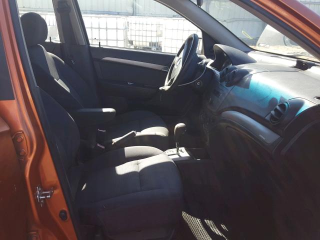 KL1TD56618B066977 - 2008 CHEVROLET AVEO BASE Қызғылт сары фото 5