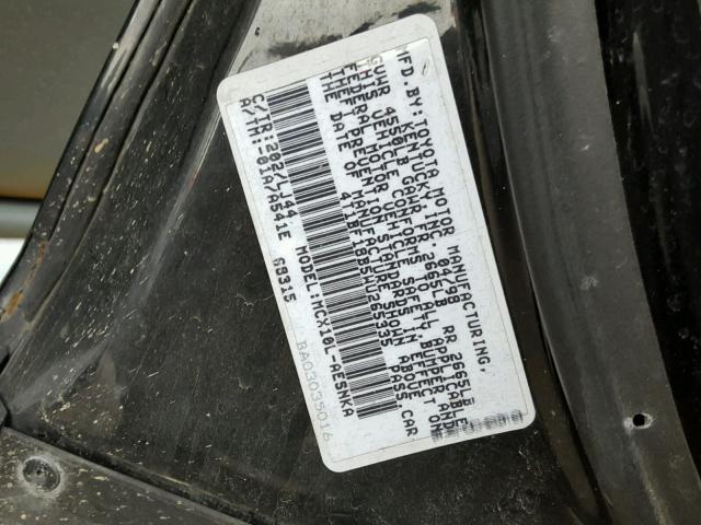 4T1BF18B5WU265335 - 1998 TOYOTA AVALON BLACK photo 10