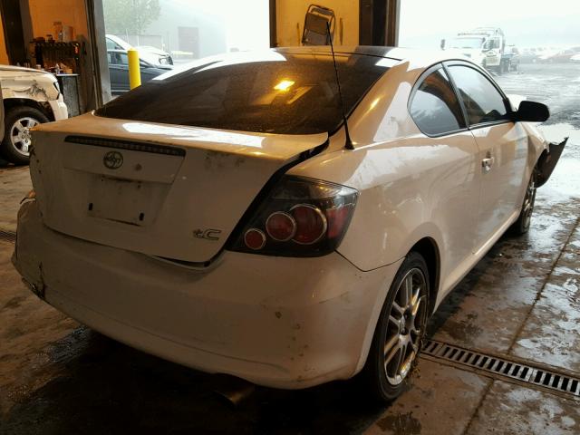 JTKDE167X80224877 - 2008 TOYOTA SCION TC WHITE photo 4