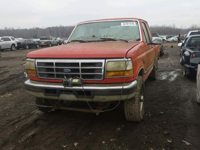 1FTHX26G8TEB76834 - 1996 FORD F250 RED photo 2
