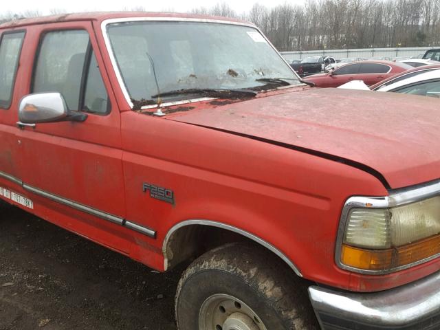 1FTHX26G8TEB76834 - 1996 FORD F250 RED photo 9