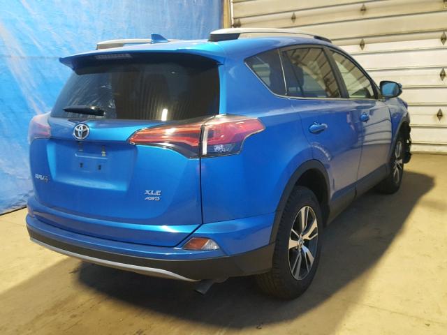 2T3RFREV7JW791882 - 2018 TOYOTA RAV4 ADVEN BLUE photo 4