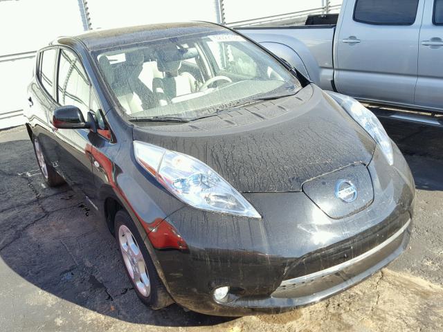 JN1AZ0CP7CT022943 - 2012 NISSAN LEAF SV BLACK photo 1