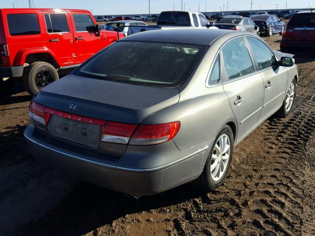 KMHFC46F67A176992 - 2007 HYUNDAI AZERA SE TURQUOISE photo 4