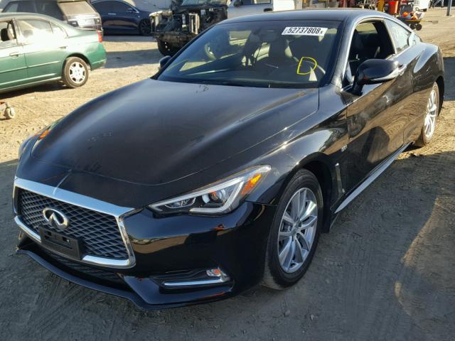 JN1CV7EL3HM320799 - 2017 INFINITI Q60 BASE BLACK photo 2