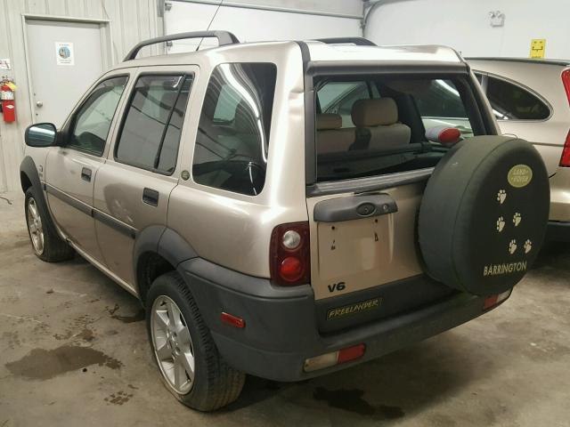 SALNE22262A396524 - 2002 LAND ROVER FREELANDER TAN photo 3