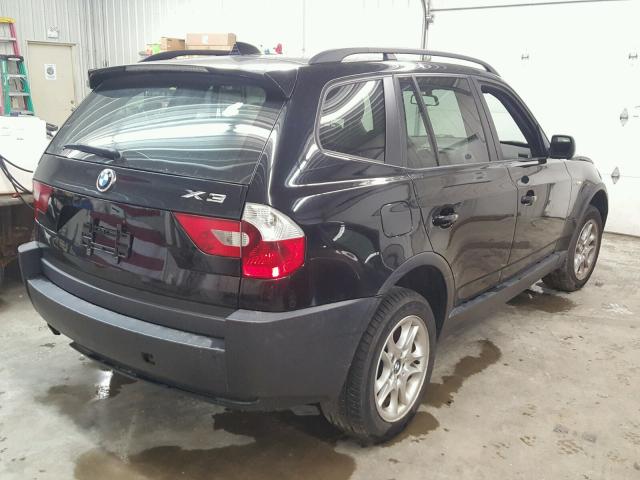 WBXPA73464WC40049 - 2004 BMW X3 2.5I BLACK photo 4