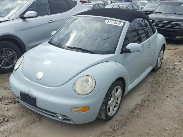 3VWCD31Y75M307514 - 2005 VOLKSWAGEN NEW BEETLE 蓝色 照片 2