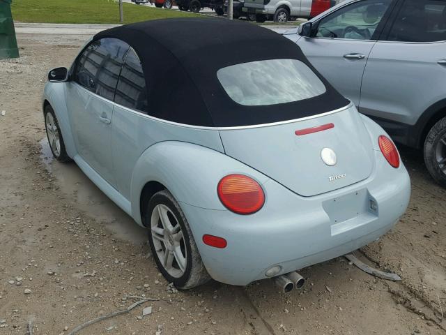 3VWCD31Y75M307514 - 2005 VOLKSWAGEN NEW BEETLE 蓝色 照片 3