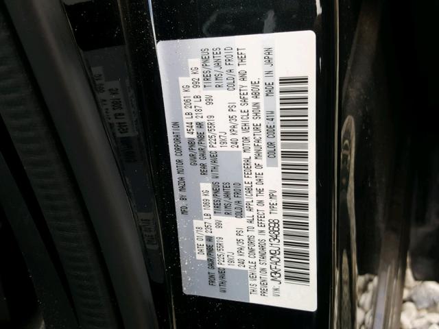 JM3KFACM9J1348698 - 2018 MAZDA CX-5 TOURI Noir photo 10