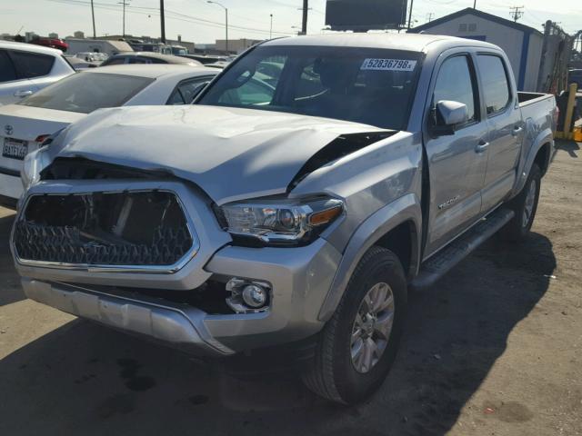 5TFAZ5CN3GX007220 - 2016 TOYOTA TACOMA DOU SILVER photo 2