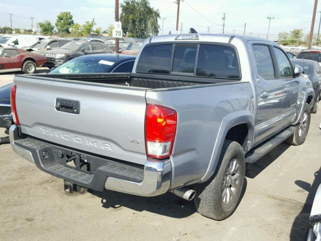 5TFAZ5CN3GX007220 - 2016 TOYOTA TACOMA DOU SILVER photo 4