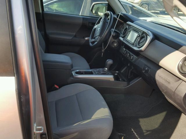 5TFAZ5CN3GX007220 - 2016 TOYOTA TACOMA DOU SILVER photo 5