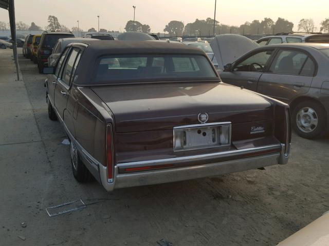 1G6CB53B8M4319407 - 1991 CADILLAC FLEETWOOD MAROON photo 3