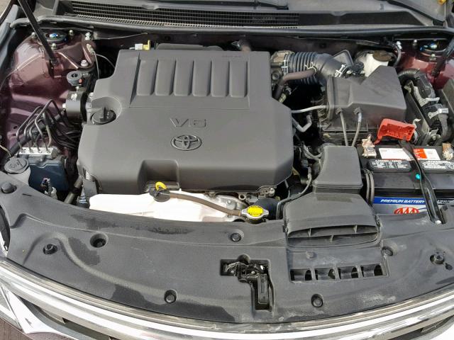 4T1BK1EB3DU075126 - 2013 TOYOTA AVALON BAS PURPLE photo 7