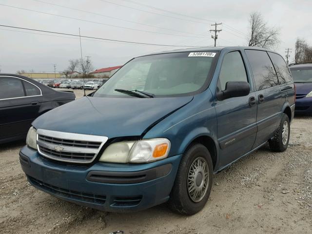 1GNDX03E72D320942 - 2002 CHEVROLET VENTURE TURQUOISE photo 2