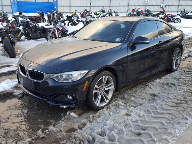 WBA3N5C50FK198382 - 2015 BMW 428 XI BLACK photo 2