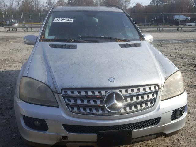 4JGBB22E48A369484 - 2008 MERCEDES-BENZ ML 320 CDI SILVER photo 9