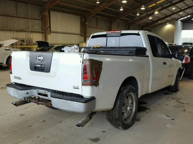 1N6BA06A95N571533 - 2005 NISSAN TITAN XE WHITE photo 4