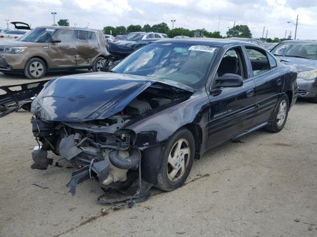 1G2NF52E7YC505316 - 2000 PONTIAC GRAND AM S Սև լուսանկար 2