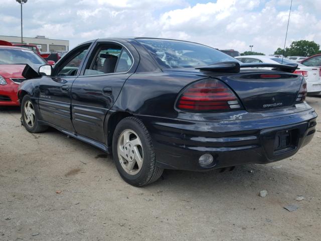 1G2NF52E7YC505316 - 2000 PONTIAC GRAND AM S Սև լուսանկար 3