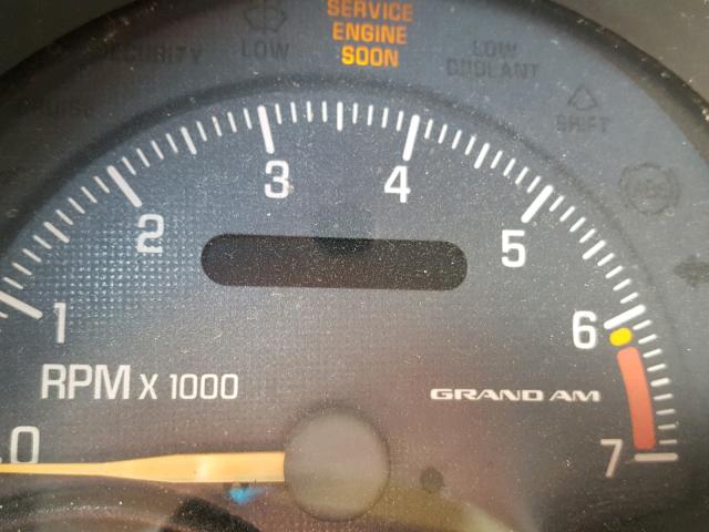 1G2NF52E7YC505316 - 2000 PONTIAC GRAND AM S Սև լուսանկար 8