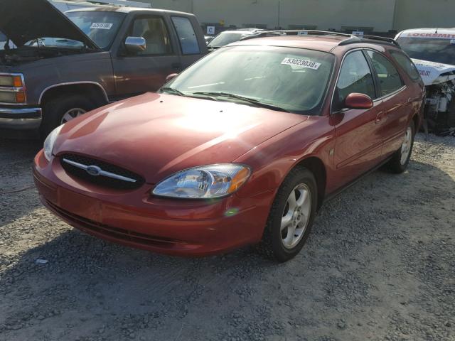 1FAFP58S9YA215090 - 2000 FORD TAURUS RED photo 2