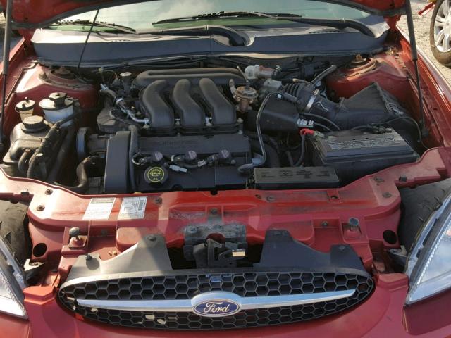 1FAFP58S9YA215090 - 2000 FORD TAURUS RED photo 7