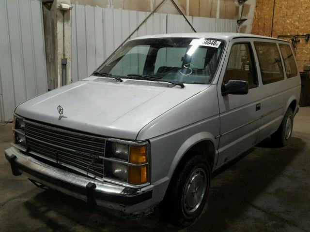 2P4FH21C8GR743556 - 1986 PLYMOUTH VOYAGER SILVER photo 2