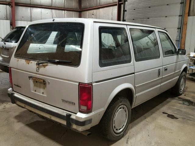 2P4FH21C8GR743556 - 1986 PLYMOUTH VOYAGER SILVER photo 4