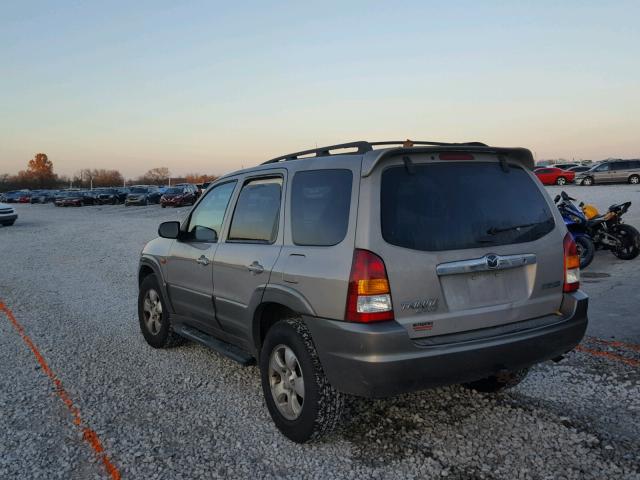 4F2CU08122KM33566 - 2002 MAZDA TRIBUTE LX TAN photo 3