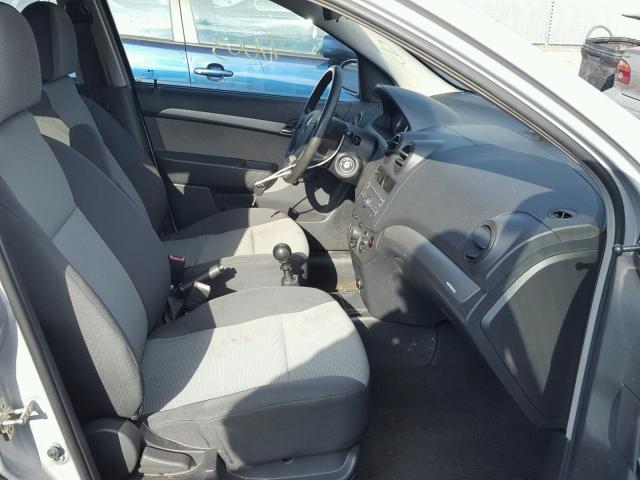 KL1TD66E59B652838 - 2009 CHEVROLET AVEO LS 银色 照片 5