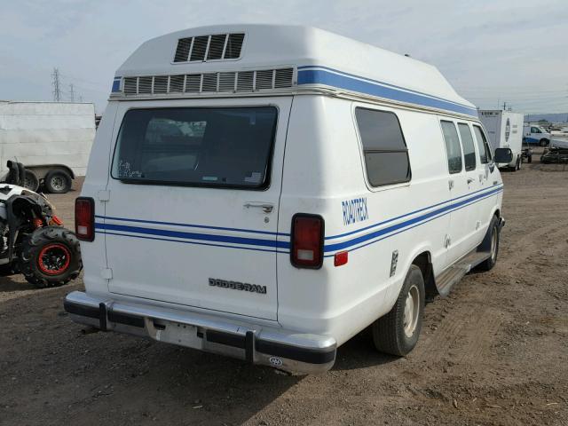 2B7HB21Z1MK423079 - 1991 DODGE RAM VAN B2 WHITE photo 4