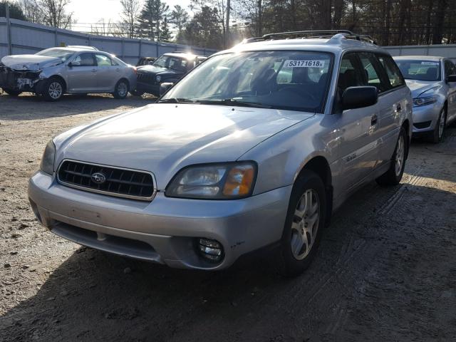 4S3BH675146644440 - 2004 SUBARU LEGACY OUT SILVER photo 2