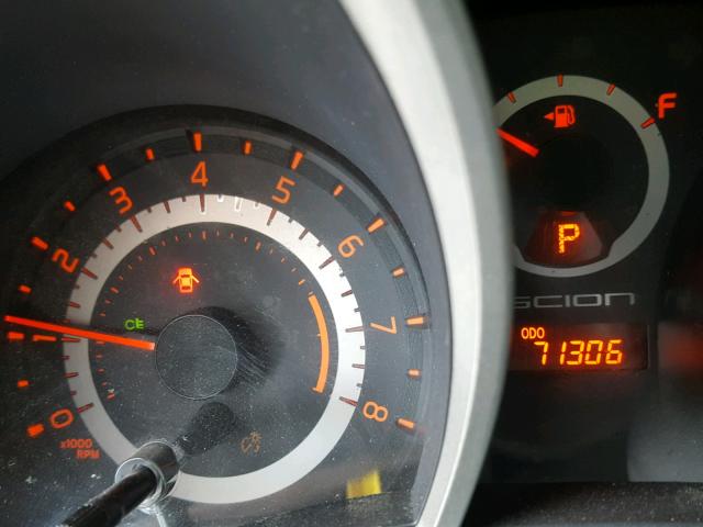 JTKJF5C72D3054261 - 2013 TOYOTA SCION TC შავი ფოტო 8