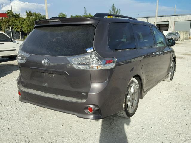 5TDXK3DCXES429083 - 2014 TOYOTA SIENNA SPO SILVER photo 4