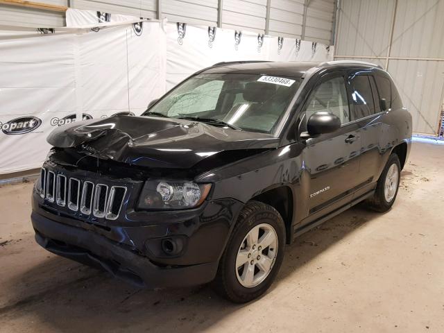 1C4NJCBB9HD132813 - 2017 JEEP COMPASS SP 黑色 照片 2