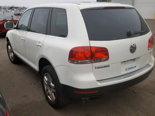 WVGCM67L24D031202 - 2004 VOLKSWAGEN TOUAREG 4. WHITE photo 3