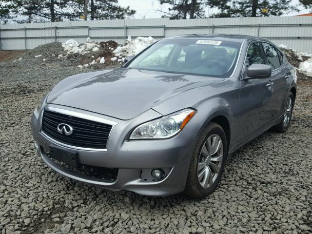 JN1BY1AR5CM393367 - 2012 INFINITI M37 X SILVER photo 2